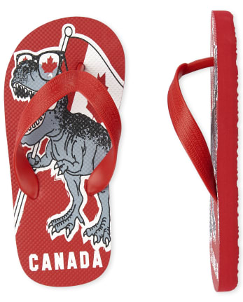 dinosaur flip flops