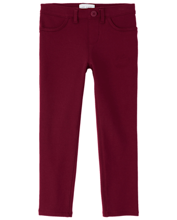 Girls Uniform Ponte Knit Pull On Jeggings