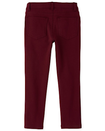 Girls Uniform Ponte Knit Jeggings - Slim