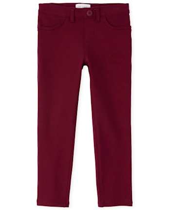 Girls Uniform Ponte Knit Jeggings - Slim