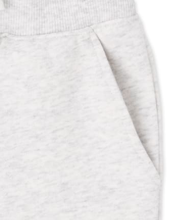 Pantalones jogger de forro polar activo uniforme para niñas