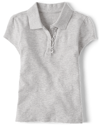 Polo de piqué uniforme para niñas