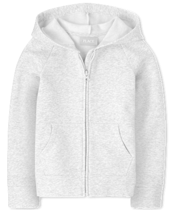 Girls Fleece Zip Up Hoodie