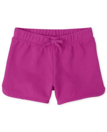 Girls Uniform Active French Terry Knit Dolphin Shorts