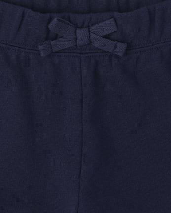 Pantalones cortos de felpa francesa activa de uniforme para niñas