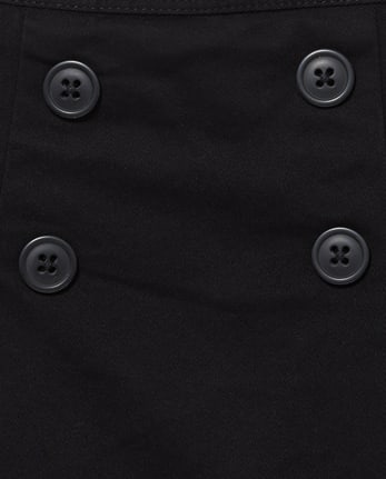 Girls Uniform Stretch Button Skort - Slim