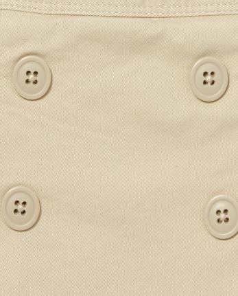 Jupe-short extensible à boutons pour fille - Taille Plus
