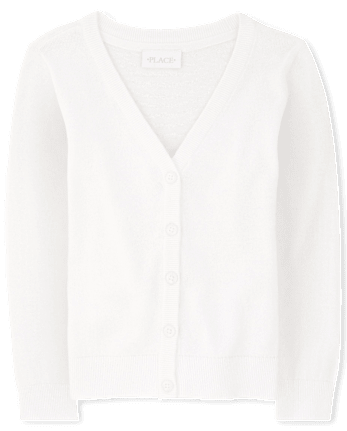 Cardigan à col en V pour fille
