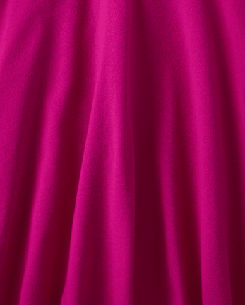 Vestido tipo polo de piqué con volantes de uniforme para niñas