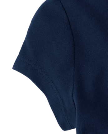 Robe polo uniforme en piqué à volants pour fille - TIDAL