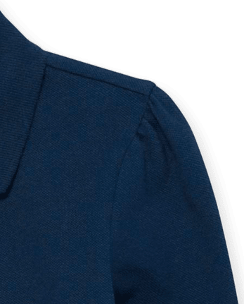 Lot de 2 polos uniformes en piqué pour fille