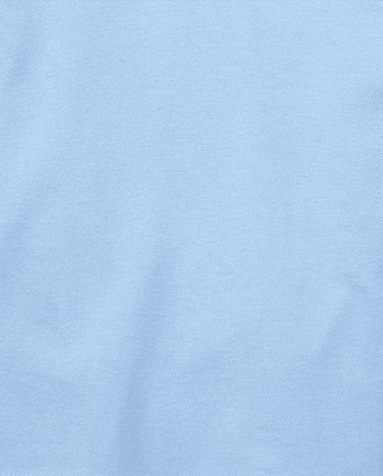 Polo de piqué con volantes de manga larga de uniforme para niñas, paquete de 2