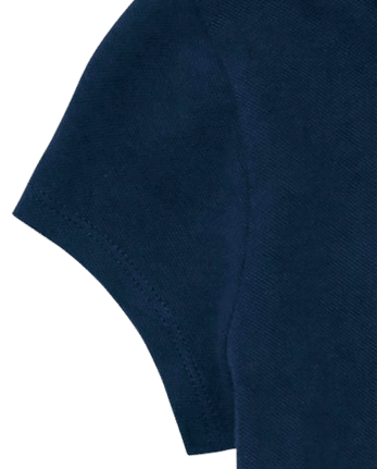 Lot de 2 polos uniformes en piqué pour fille