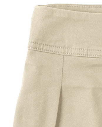 Falda pantalón plisada de uniforme para niñas, paquete de 2