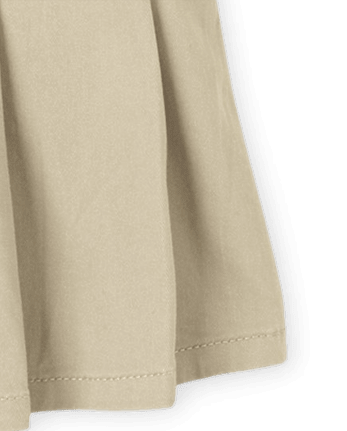 Falda pantalón plisada de uniforme para niñas, paquete de 2