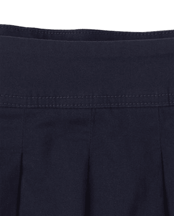 Falda pantalón plisada de uniforme para niñas, paquete de 2