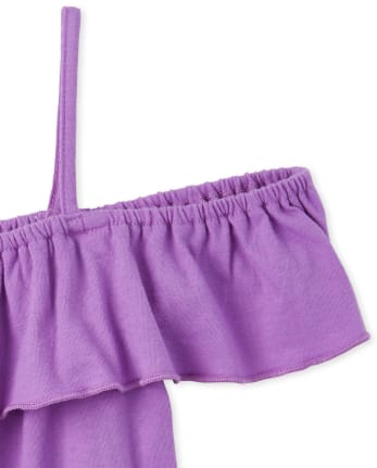 Top con hombros descubiertos y volante Mix And Match para niñas