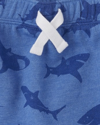 Short en tissu éponge requin pour bébés et tout-petits garçons