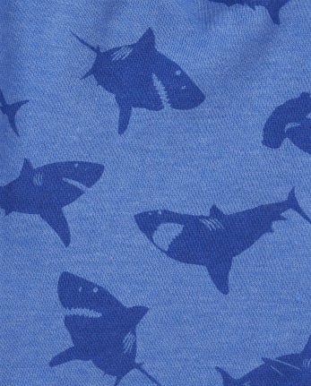 Short en tissu éponge requin pour bébés et tout-petits garçons