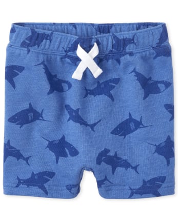 Short en tissu éponge requin pour bébés et tout-petits garçons