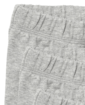 Paquete de 3 pantalones cortos sin cordones para bebés y niños pequeños