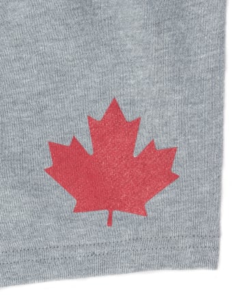 Toddler Boys Canada Day Side Stripe French Terry Shorts