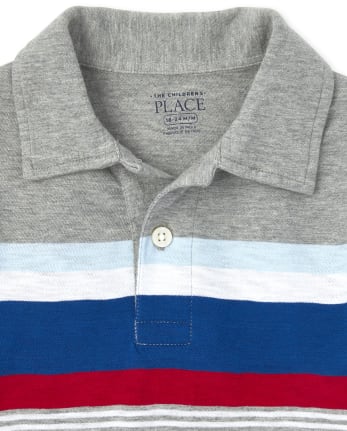 Baby And Toddler Boys Striped Jersey Polo
