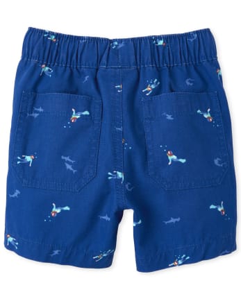 Baby And Toddler Boys Scuba Diver Pull On Jogger Shorts
