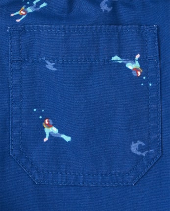Baby And Toddler Boys Scuba Diver Pull On Jogger Shorts
