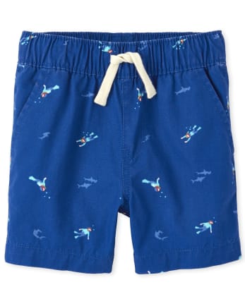 Baby And Toddler Boys Scuba Diver Pull On Jogger Shorts