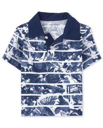 Baby And Toddler Boys Print Jersey Polo