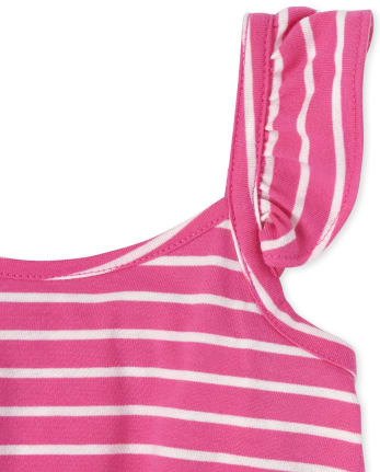 Lot de 2 barboteuses à fleurs pour bébés et petites filles