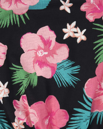 Lot de 2 barboteuses à fleurs pour bébés et petites filles