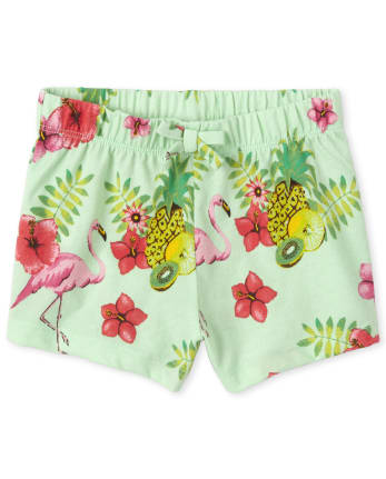 Baby And Toddler Girls Mix and Match Print Knit Shorts | The Children's ...