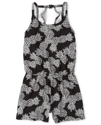 Barboteuse à découpe ananas pour bébés et petites filles