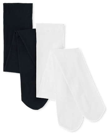 Girls Microfiber Tights 2-Pack