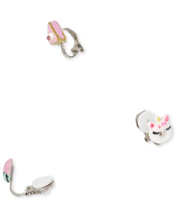 CASSIECA 7 Pairs Clip On Earrings for Kids Girls Clip Earrings Princess  Play Se | eBay