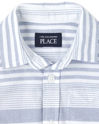 Baby And Toddler Boys Matching Family Striped Button Down Shirt