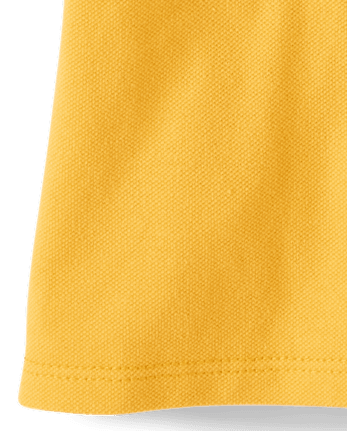 Toddler Girls Uniform Ruffle Soft Stretch Pique Polo
