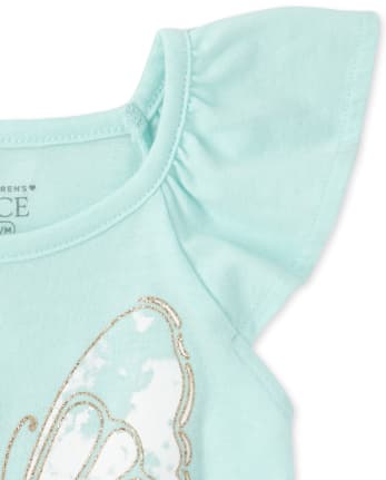 Haut à paillettes noué sur le devant pour bébés et petites filles