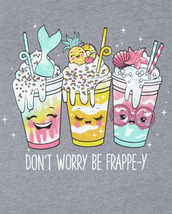 Girls Glitter Frappe Graphic Tee