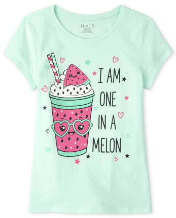 Girls Glitter Frappe Graphic Tee