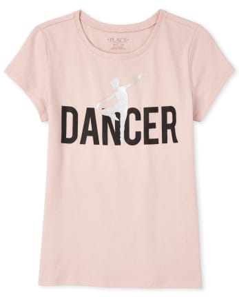 Girls Mommy And Me Glitter Dancer Matching Graphic Tee