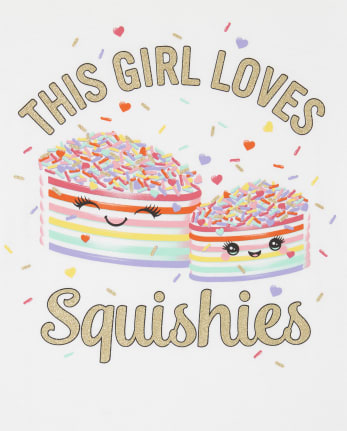 Girls Glitter Squishies Graphic Tee
