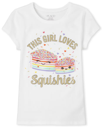 Girls Glitter Squishies Graphic Tee