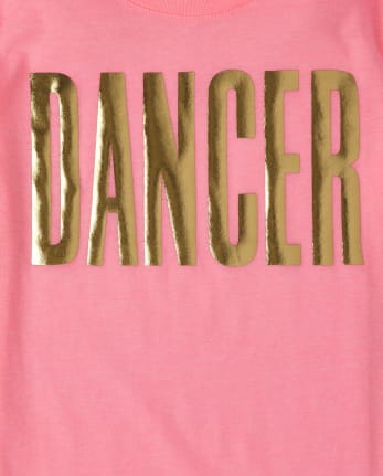 Girls Glitter Dancer Graphic Tee