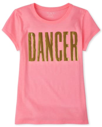 Girls Glitter Dancer Graphic Tee