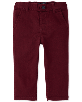 Baby And Toddler Boys Uniform Stretch Straight Chino Pants