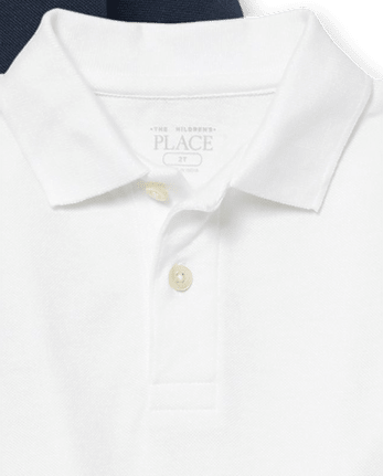 Polo de piqué de uniforme para bebés y niños pequeños, paquete de 2