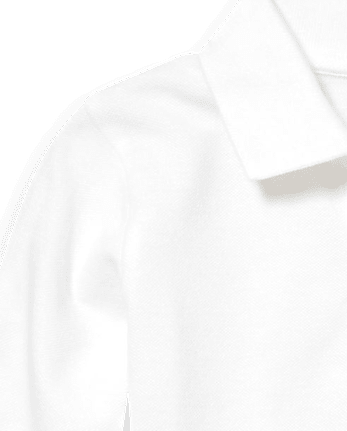 Polo de piqué de manga larga uniforme para bebés y niños pequeños, paquete de 2